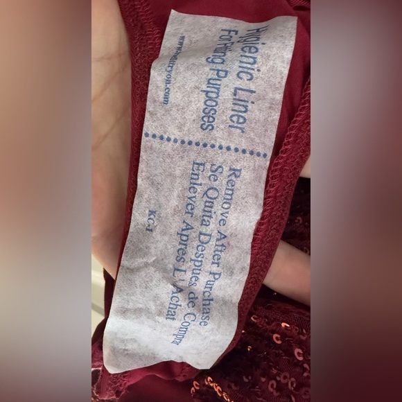 Lulus Dancing Diva Wine Red Sequin One-shoulder Bodysuit - Size M - Picture 4 of 4